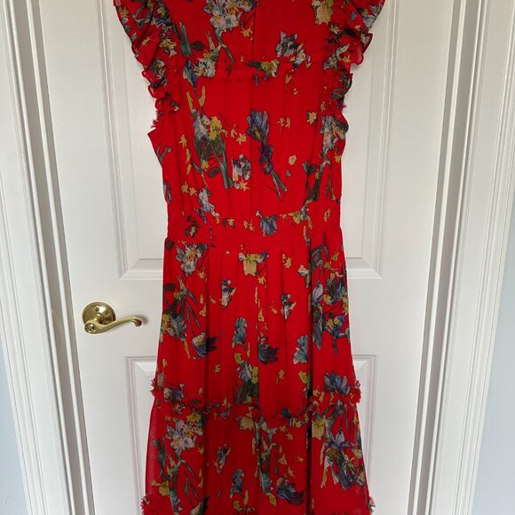 CeCe Chiffon Smocked Midi Dress - Size XL - Picture 3 of 9